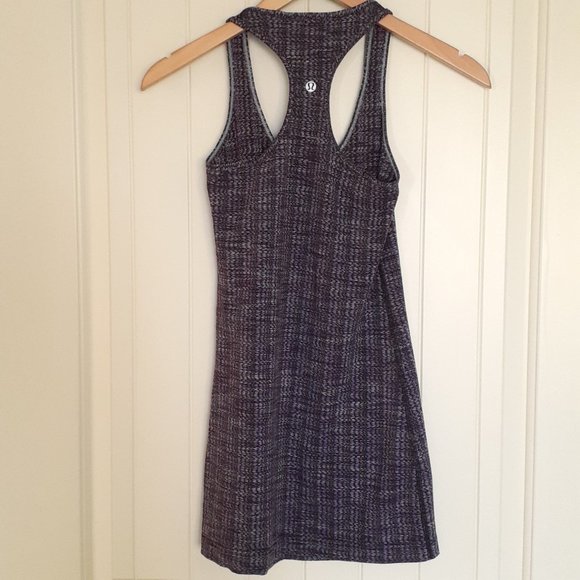 Lululemon Cool Racerback Extra Long Tank in Ziggy Wee Caspian Purple Size 4 - Picture 2 of 8